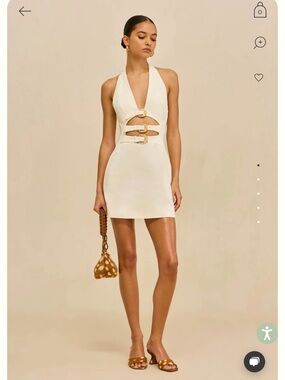 cult gaia | Dresses | Cult Gaia Mara Dress In Gold | Poshmark